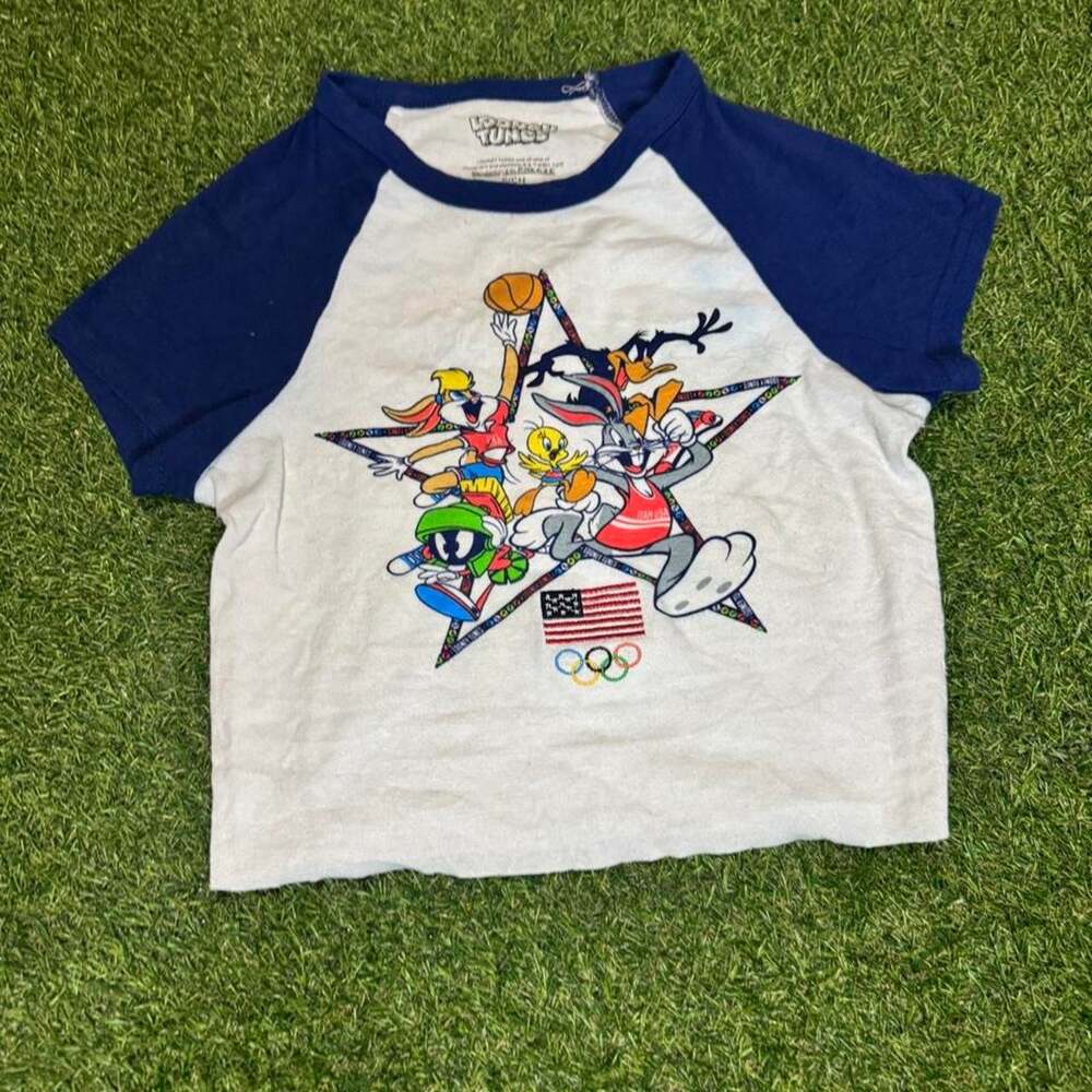 Looney tunes cropped tee with